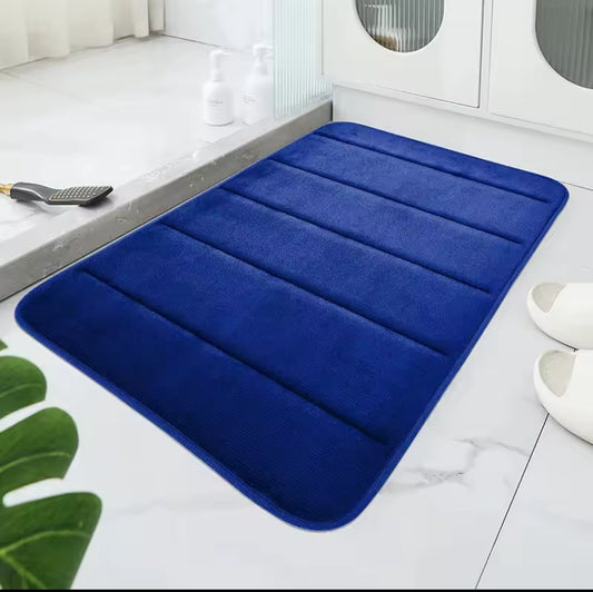 Alfombrilla Antideslizante de Terciopelo Coral para Baño