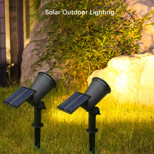 9 Focos solares LED, Impermeables para exteriores