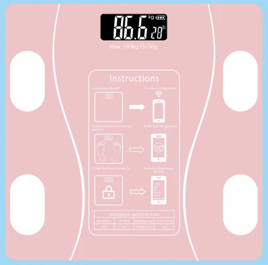 Báscula de grasa corporal Báscula de peso digital inalámbrica e inteligente