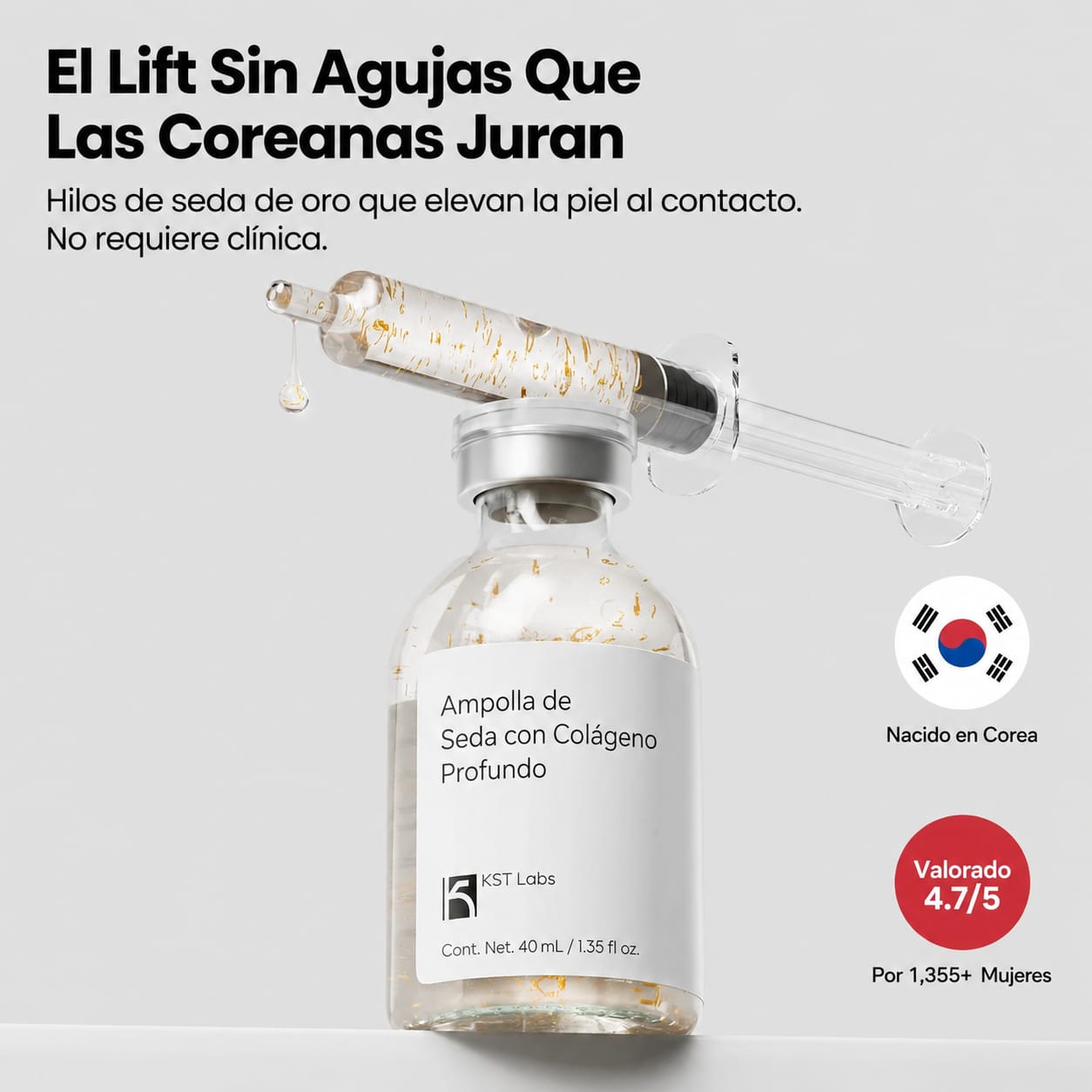 Ampolla de colágeno de seda coreana